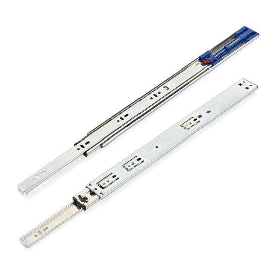 Teleskopik Bilyalı Ray  ( Geniş 43 mm ) Frenli 43 mm x 50 cm - Teleskopik Bilyalı Çekmece Rayları