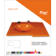 Cam Lavabo Slayt Modeli 80x56 cm - Cam Lavabo Modelleri
