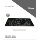 Cam Lavabo Mermer Desen Siyah Beyaz 100x56 cm - Desenli Cam Lavabo Modelleri