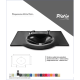 Cam Lavabo Platin Modeli 100x56 cm - Cam Lavabo Modelleri