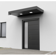 Alüminyum Işıklı Sundurma Korrain Elite Solo Left 200 cm x 90 cm Spotlu