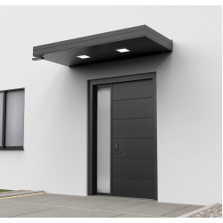 Alüminyum Işıklı Sundurma Korrain Elite Solo Left 200 cm x 90 cm Spotlu