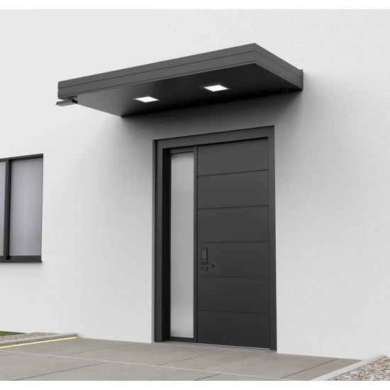Alüminyum Işıklı Sundurma Korrain Elite Solo Left 200 cm x 90 cm Spotlu - Alüminyum Işıklı Sundurma