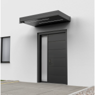 Alüminyum Işıklı Sundurma Korrain Lux Solo Left 160 cm x 90 cm Ledli 