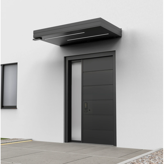 Alüminyum Işıklı Sundurma Korrain Lux Solo Left 160 cm x 90 cm Ledli - Alüminyum Işıklı Sundurma