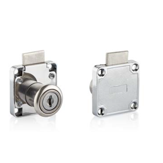 Canex Kare Çekmece Kilidi D 19 mm X L 22 mm - Mobilya Kilitleri