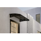 Metal Taşıyıcılı Kapı Üstü Pratik Sundurma Yıldız Modeli Antrasit - Siyah Levha 100 x 100 cm - Metal Taşıyıcı Kapı Üstü Pratik Sundurma