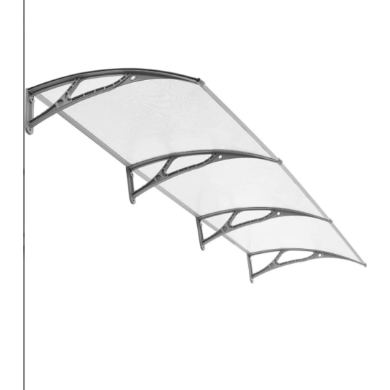 Kapı Üstü Pratik Sundurma 360 X 80 Cm Gri - Kapı Üstü Pratik Sundurma