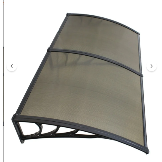 Kapı Üstü Pratik Sundurma 200 X 80 cm Siyah - Kapı Üstü Pratik Sundurma