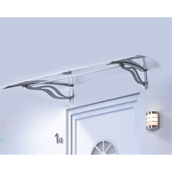 Transpaforza TF Delux 1,16 Alüminyum Ayaklı Sundurma 160 X 100 Gri 4 mm Solid Levha - Alüminyum Ayaklı Sundurmalar