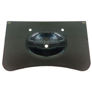 Kuaför Cam Lavabo 12 mm 100 x 56 cm Siyah KO20