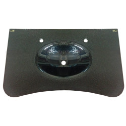 Kuaför Cam Lavabo 12 mm 100 x 56 cm Siyah KO20
