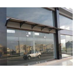 Transpaforza TF STD 1.12 Kapı Üstü Sundurma 120 X 100 Bronz 3 mm Solid Levha