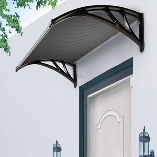 Kapı Üstü Pratik Sundurma 120 X 80 cm Siyah - Kapı Üstü Pratik Sundurma