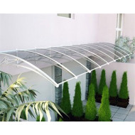 TF Prolüx Seri 15.15 Alüminyum Ayaklı Sundurma 150 X 150 Gri 3 mm Solid Levha
