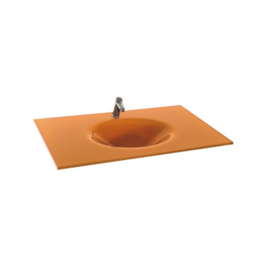 Cam Lavabo Kades Modeli 90x56 cm - Cam Lavabo Modelleri
