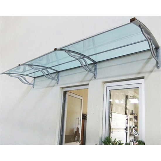 TF Delux Seri 1,12 Alüminyum Ayaklı Sundurma 240 X 100 Yeşil 3 mm Solid Levha - Alüminyum Ayaklı Sundurmalar