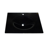 Cam Lavabo 15 mm 90 x 56 cm Siyah