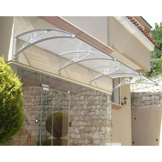 TF Delux Seri 1,12 Alüminyum Ayaklı Sundurma 120 X 100 Gri 3 mm Solid Levha - Alüminyum Ayaklı Sundurmalar