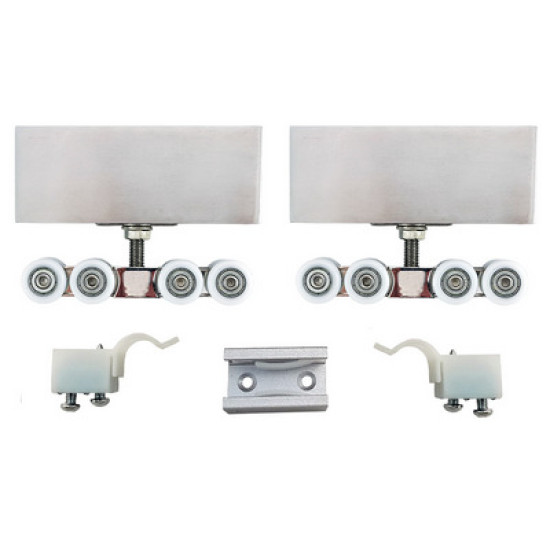 HT-8400-SET Dikdörtgen Sürme Cam Kapı Mekanizma Seti - Sürme Kapı Sistemleri