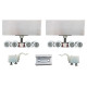 HT-8400-SET Dikdörtgen Sürme Cam Kapı Mekanizma Seti - Sürme Kapı Sistemleri