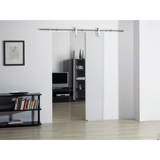 HT-8101E-SET Lama Paslanmaz Sürme Cam Kapı Mekanizma Seti - Sürme Kapı Sistemleri