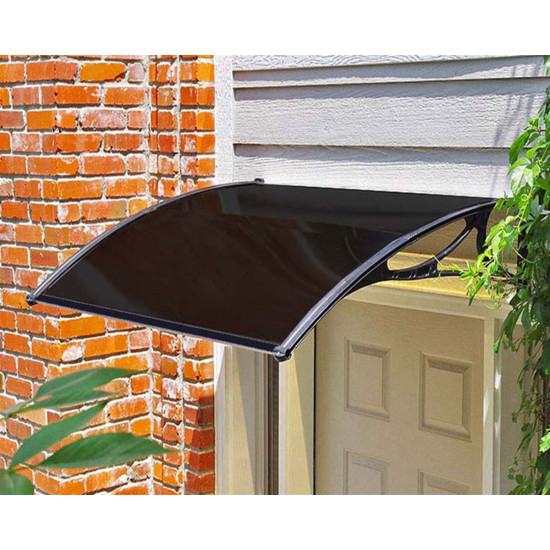 Kapı Üstü Pratik Sundurma 150 X 100 cm Siyah - Kapı Üstü Pratik Sundurma