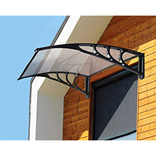 Kapı Üstü Pratik Sundurma 150 X 100 cm Siyah - Kapı Üstü Pratik Sundurma