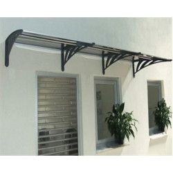 Transpaforza TF STD 1.12 Kapı Üstü Sundurma 120 X 100 Gri 3 mm Solid Levha