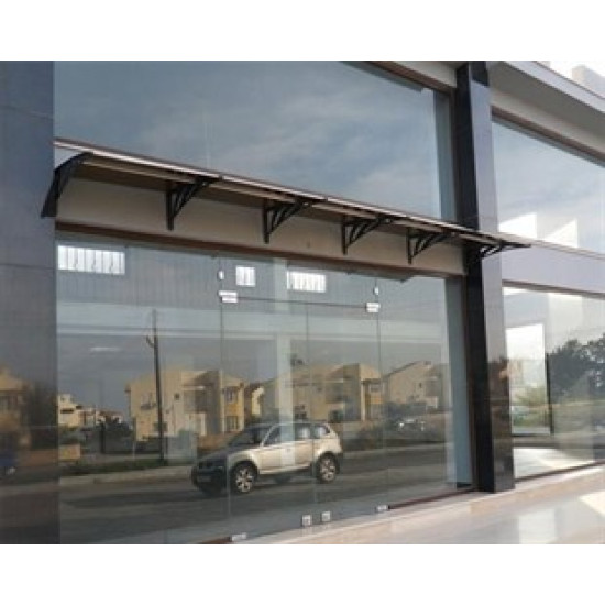 Transpaforza TF STD 1.10 Kapı Üstü Sundurma 100 X 100 Bronz - Alüminyum Ayaklı Sundurmalar
