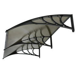 Kapı Üstü Pratik Sundurma 240 X 100 cm Siyah