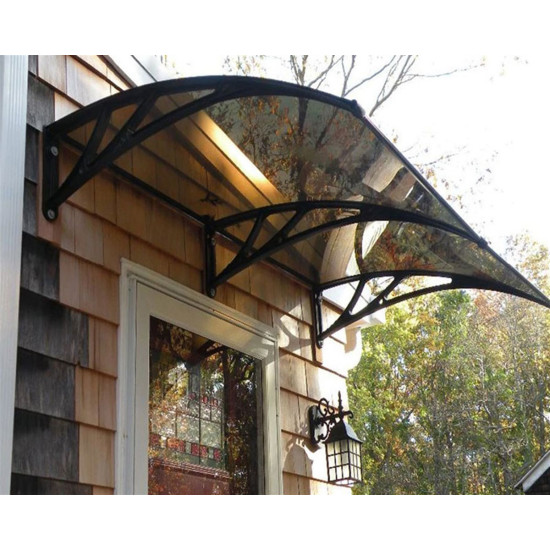 Kapı Üstü Pratik Sundurma 240 X 100 cm Siyah