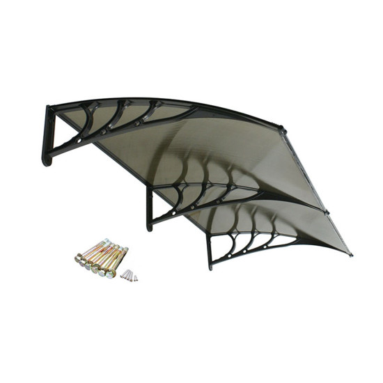 Kapı Üstü Pratik Sundurma 240 X 100 cm Siyah