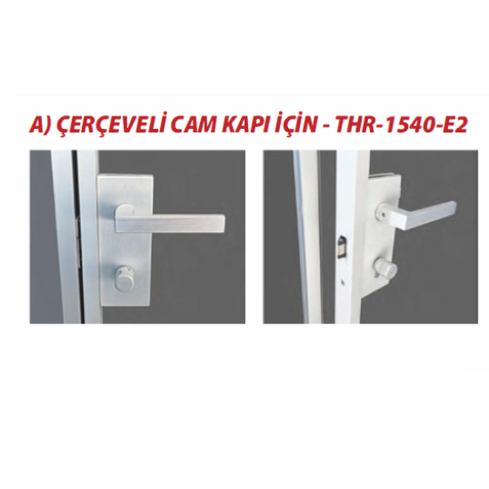 THOOR VEDGE ÇERÇEVELİ CAM KAPI KİLİDİ - Rondo Cam Kapı Kolları