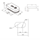 THOOR ROUND CAM KAPI KİLİDİ KISA (120 mm) - Rondo Cam Kapı Kolları