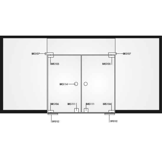 Birsan Hidrolik Motor Cam Detaylı Yer Hidroliği BRS 101-CAM - Cam Kapı Pompası Hidroliği