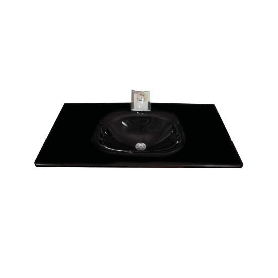 Cam Lavabo Single Modeli 80x56 cm - Cam Lavabo Modelleri