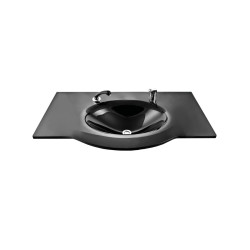 Cam Lavabo Platin Modeli 100x56 cm