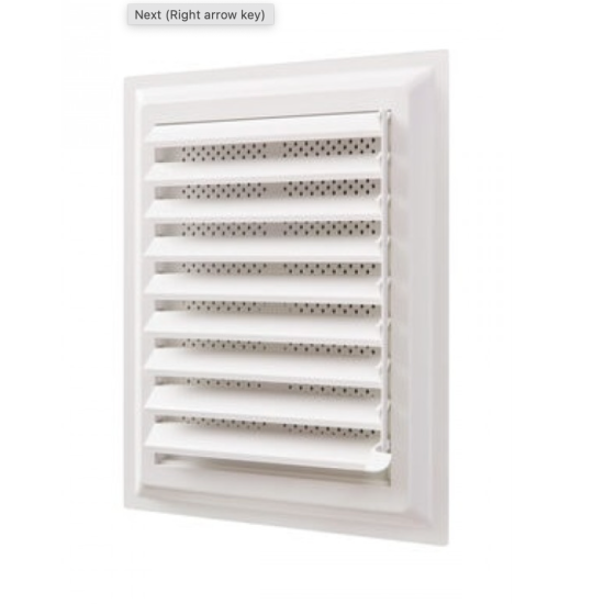 Plastik Banyo Wc Havalandırma Menfezi Yüzeysel Hareketli Panjur 44 X 34 Cm - Plastik Yüzeysel Menfez