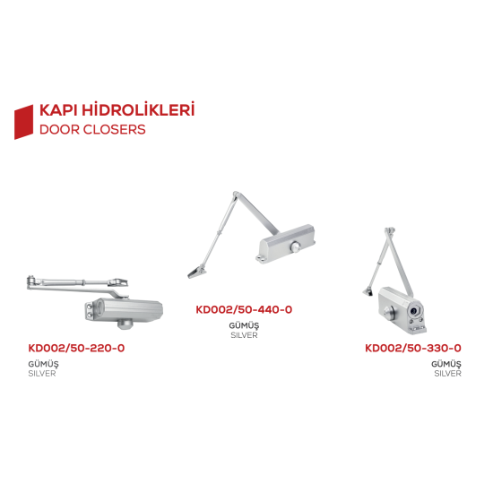 KALE Kapı Hidroliği No : 4 ( 40 - 65 KG ) KD-002/50-440 - Kapı Hidroliği - Kapı İticisi