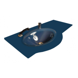 Cam Lavabo Kristal Modeli 90x56 Cm