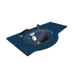 Cam Lavabo Kristal Modeli 100x56 Cm