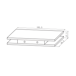 KD070/20-112 Düz Üst Menteşe Cam Kapı