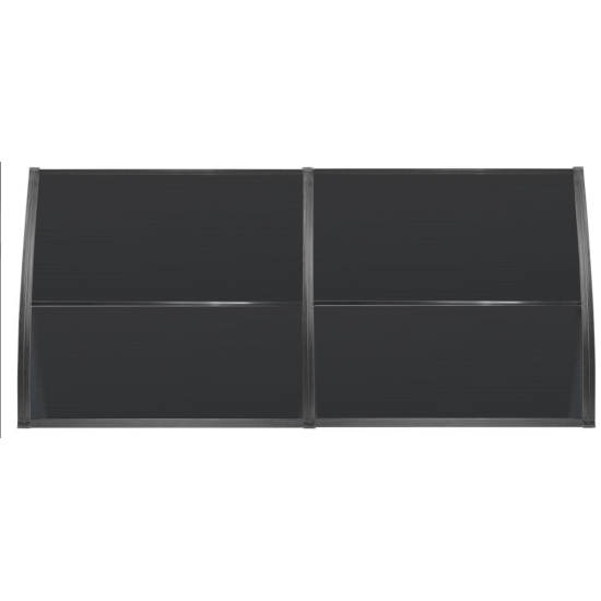 LUPIN Kapı Pencere Üstü Pratik Sundurma 105x240 - Siyah - Kapı Üstü Pratik Sundurma