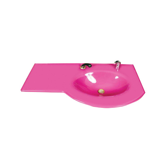 Cam Lavabo Diamond Modeli 100x56 cm - Cam Lavabo Modelleri