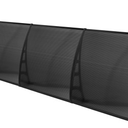 COSMOS Kapı Pencere Üstü Pratik Sundurma 105X360 - Siyah