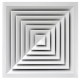 30X30 Kare Anemostad Menfez Damperli - Kare Anemostad