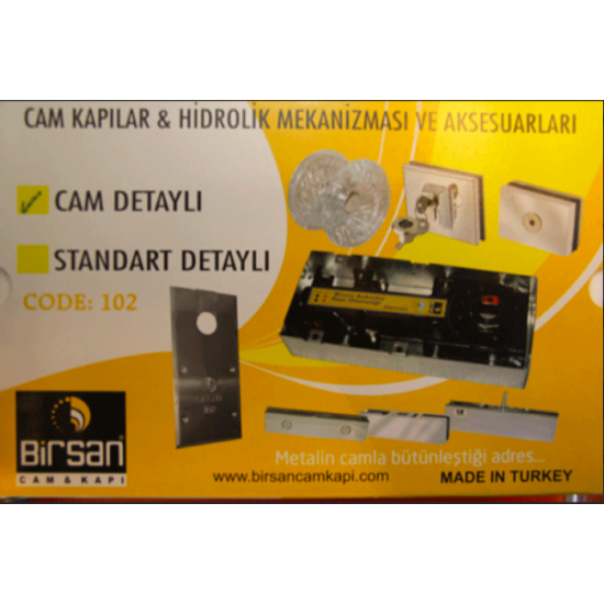 Birsan Hidrolik Motor Cam Detaylı yer Hidroliği BRS 102-CAM - Cam Kapı Pompası Hidroliği
