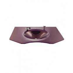 Cam Lavabo Berber Modeli 90x56 Cm
