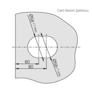 Hoppe Atlanta HCS GDA1530 Kapı Kolu-Anahtar / Anahtar Cam Cama Set